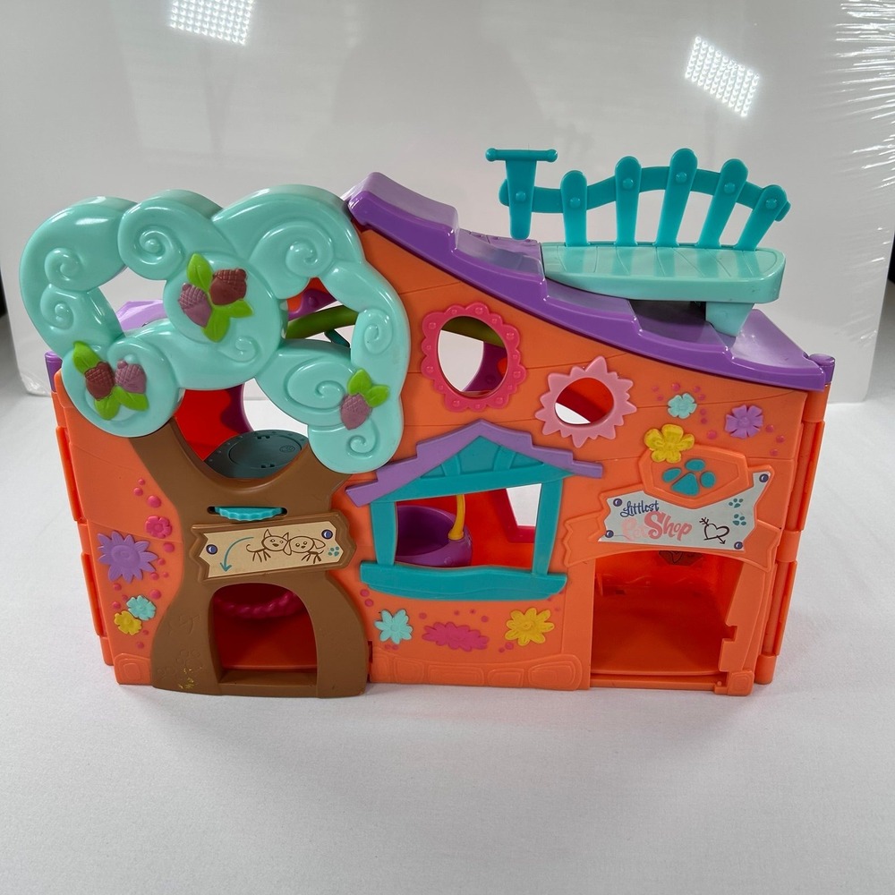Littlest Pet Shop Playset House 2007 Hasbro Pets Treehouse ONLY Club LPS CLEAN
